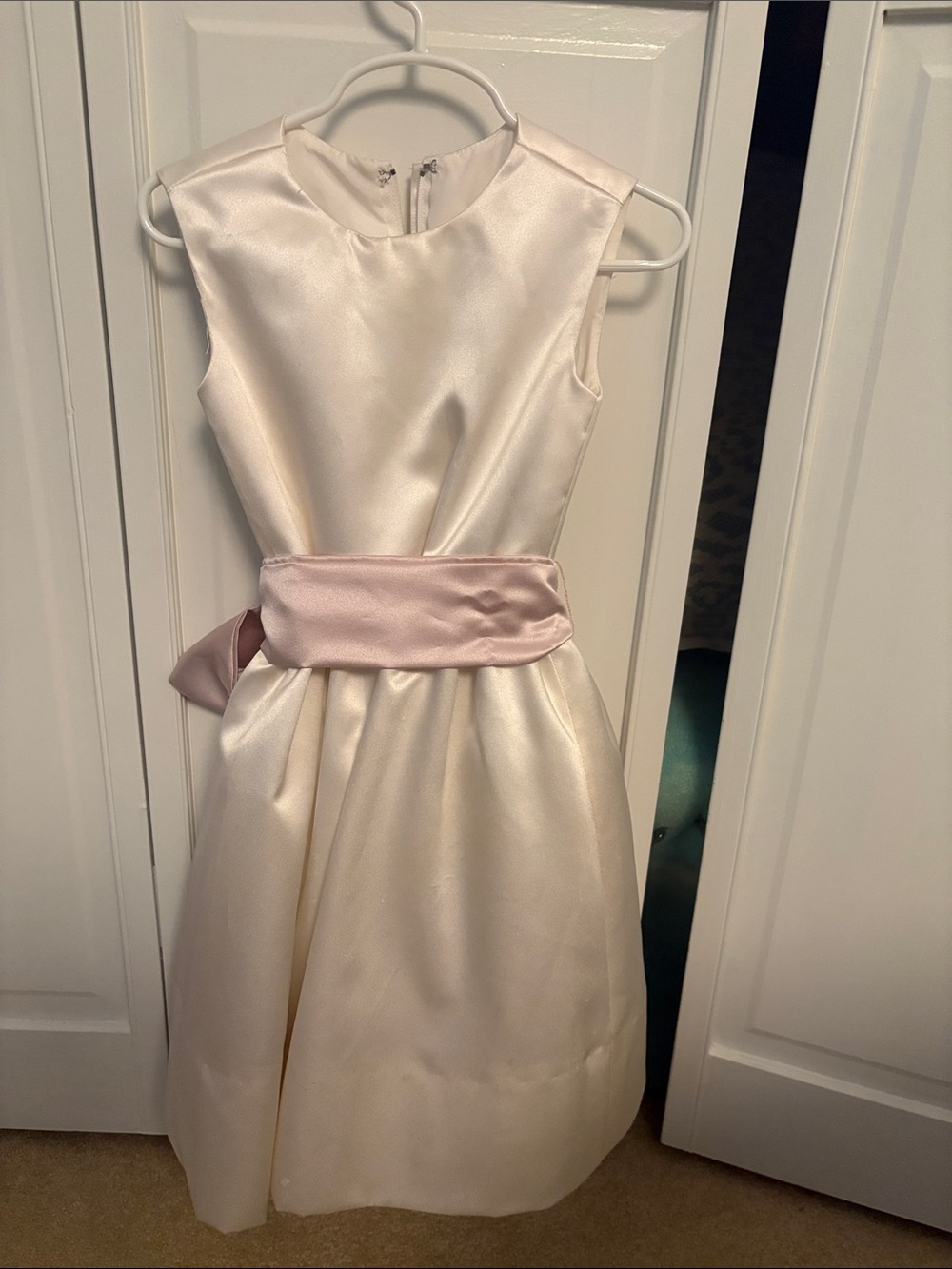 Dessy Collection Flower Girl Dress with sash